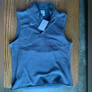 NEW - Nike Gray Fleece Pullover Vest